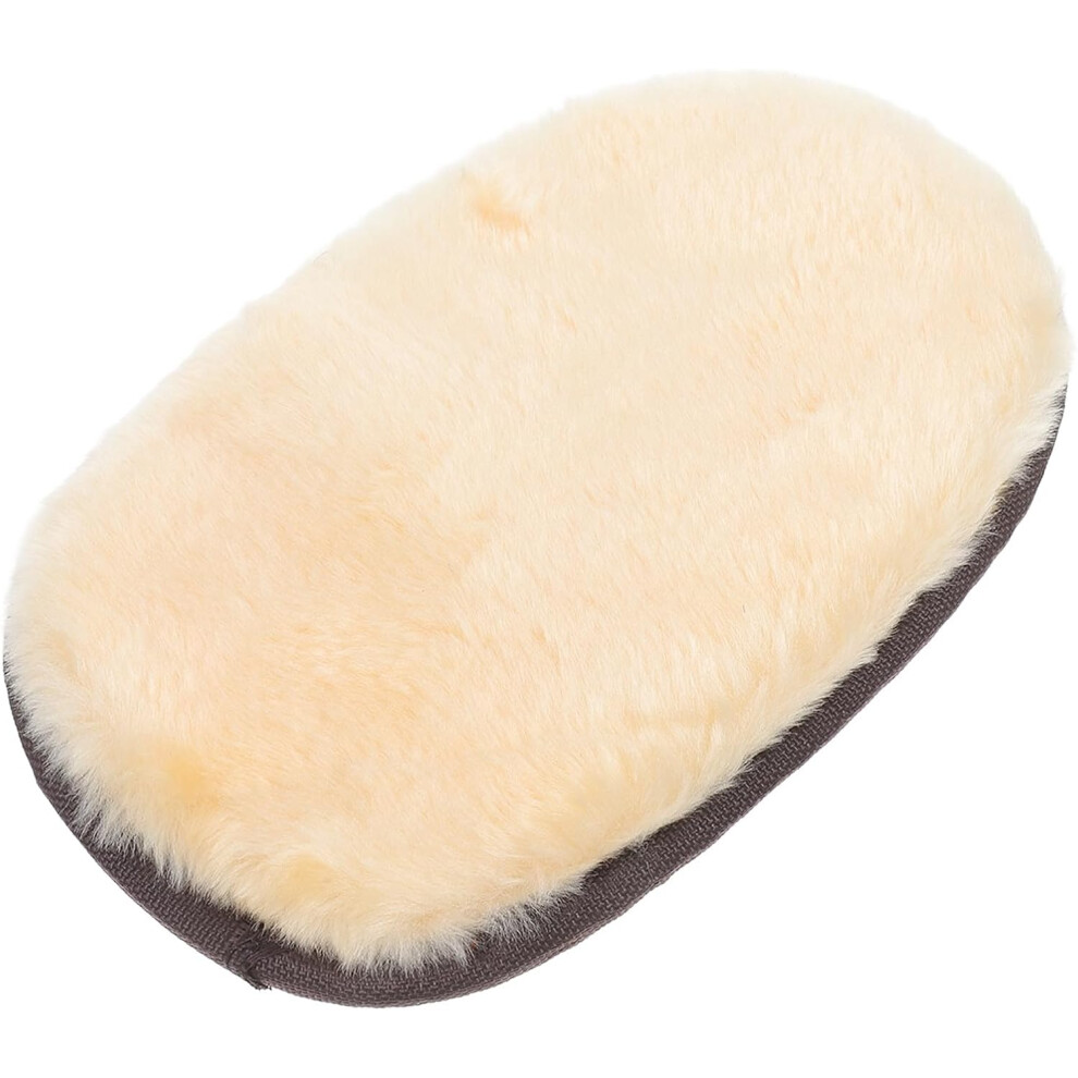 Car Wash Mitt Small Imitation Lambswool Paint Mitt Car Cleaning Glove Dust-Free Orange 5455468455506