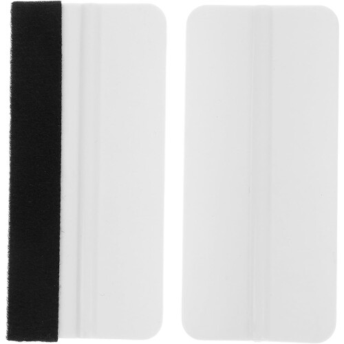 2pcs Car Vinyl Wrap Squeegee Kit de ferramentas White Mini esfregando almofada