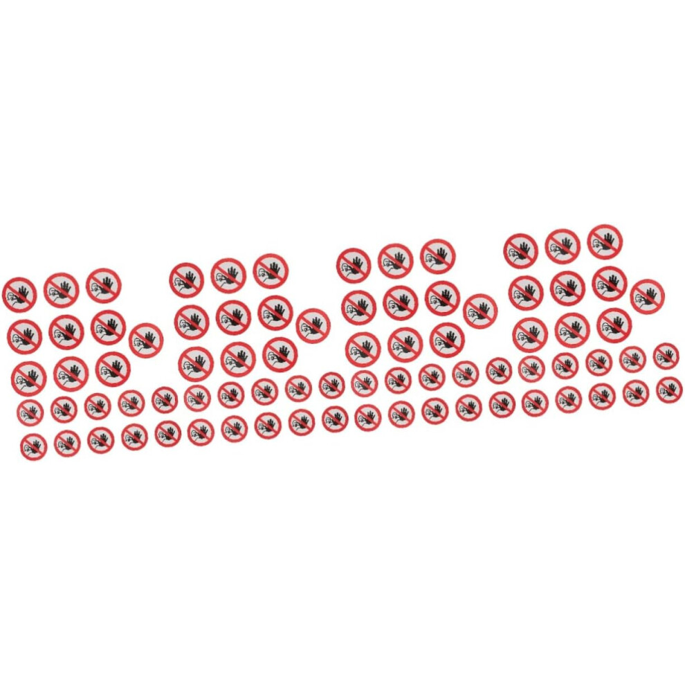 80Pcs No Entrance Warning Sticker Sign Adhesive No Entrance Warning Labels For Indoor Safety Not Enter Sticker For Caution 5455468439766