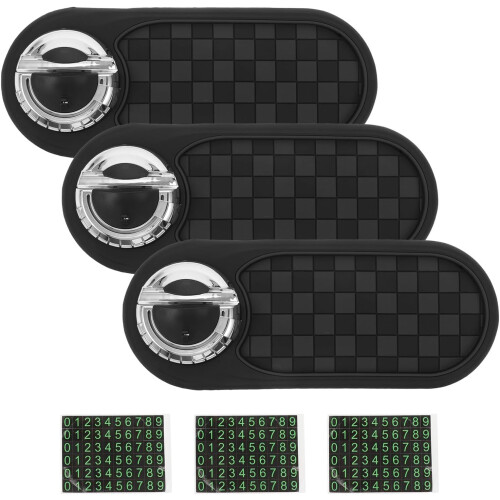 3-delige set auto-antislipmatten voor dashboard met telefoonhouder, multifunctionele auto-organizer