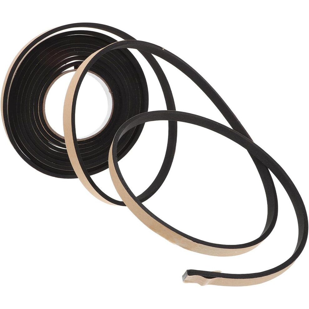 3 Rolls Eva Foam Weather Stripping Tape 4Mm Thick X 10Mm Wide X 5M Long Black 5455468462795