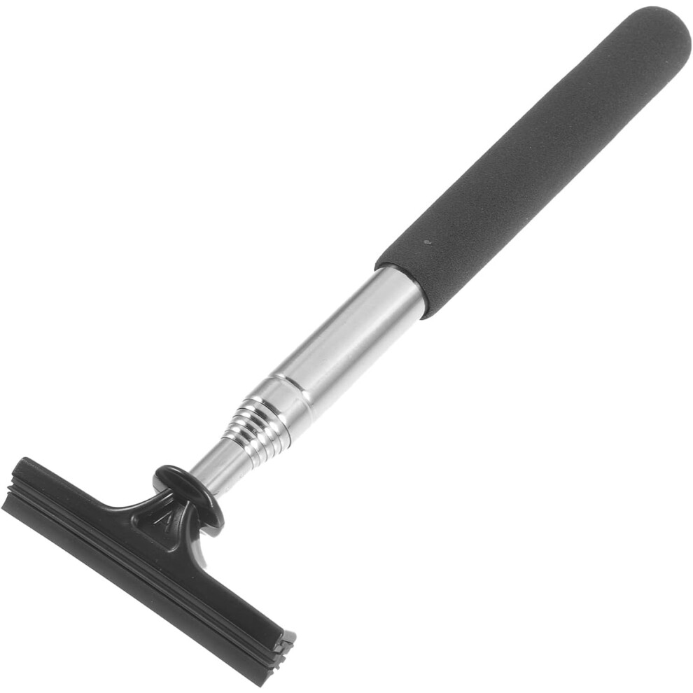 Car Mirror Squeegee With Enlarged Wiper Head, Retractable Waterproof Rearview Mirror Cleaner Tool Black 5455468454257