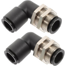 2 raccordi a pressione ad angolo retto da 8 mm per tubo flessibile pneumatico, connettori rapidi per aria compressa.