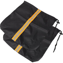 2 fundas de tela plateadas para espejos retrovisores laterales de coche, protectoras contra la nieve y las heladas.