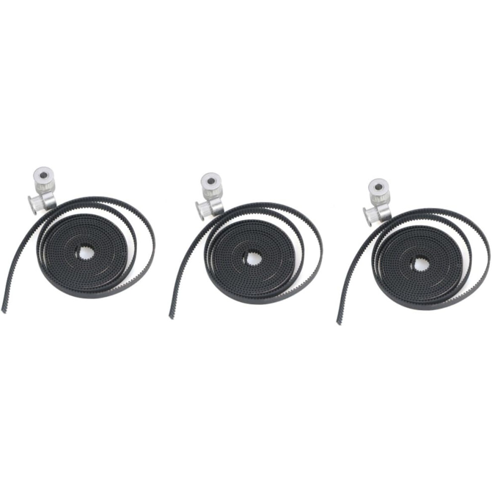 6Pcs Aluminum Pulley And Timing Belt For Rep Rap Printer Prusa Timing Belts And Pulleys 8686962997125