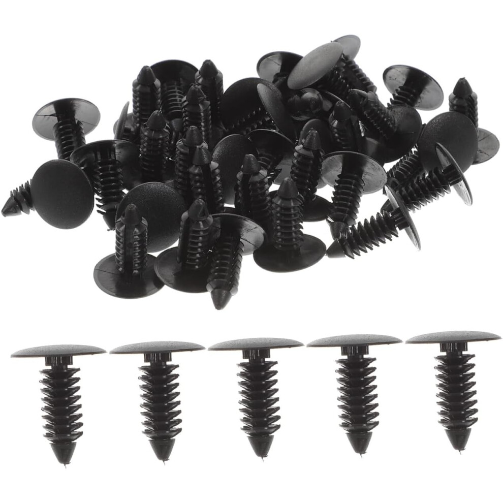 Nylon Push Bumper Fastener Clips 8Mm Hole Diameter 100Pcs 5455468460760
