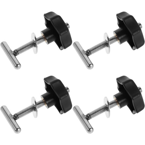 4pcs Guide Rail Fixing Bolts for Patio Swing Parts Plastic Handle Grip Screw-Handle Knobs