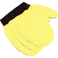Lot de 3 gants de nettoyage de voiture en polaire corail chenille, anti-rayures, en microfibre.