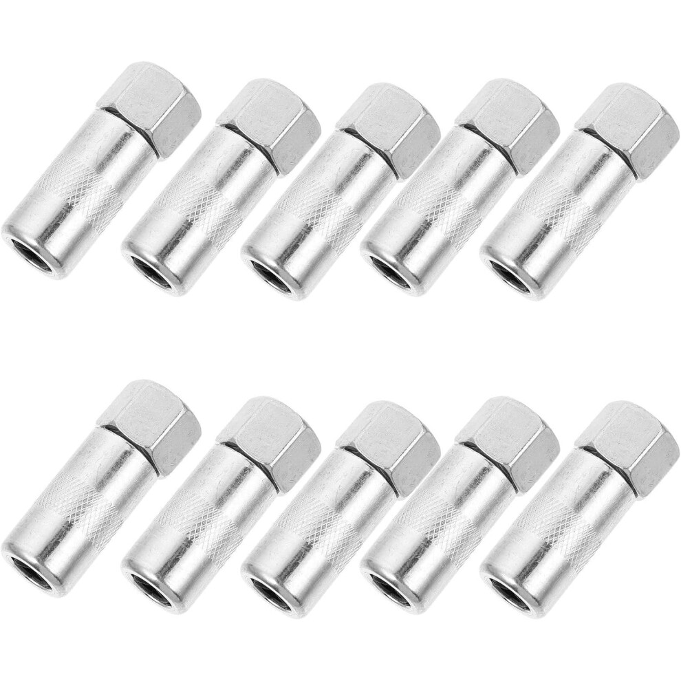 10Pcs Grease Replacement Fitting Nozzles Flat Tip Grease Sprayer Coupler Set White 5455468453670