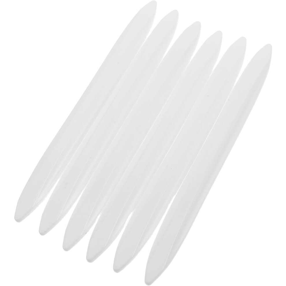 6Pcs Invisible Collision Strip For Car Side Door Edge Front Rear Door Bumper Guards Vehicle Protection White 5455468462344