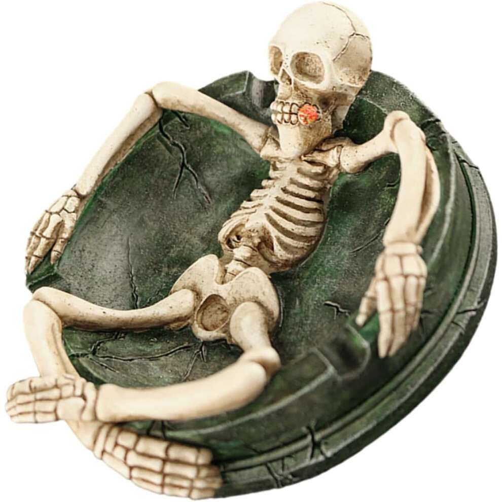 Skull Ashtray Resin Desktop Adornment Skull Modeling Ashtray For Indoors 5455468466441