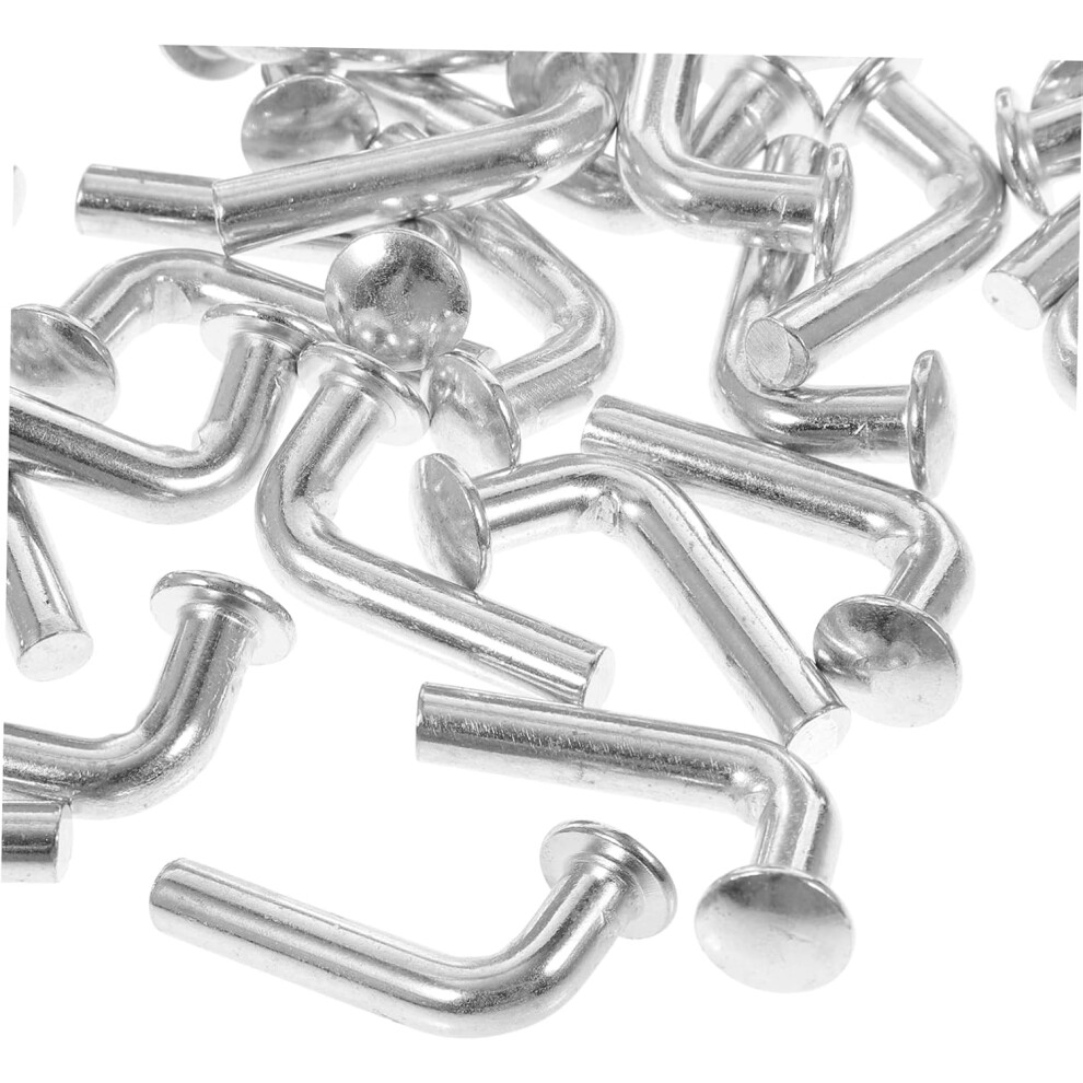 100Pcs Galvanized Latches For Pallet Racking Drop Bolt Safety Heavy Duty J Clips J Bolts Silver 5455468457449