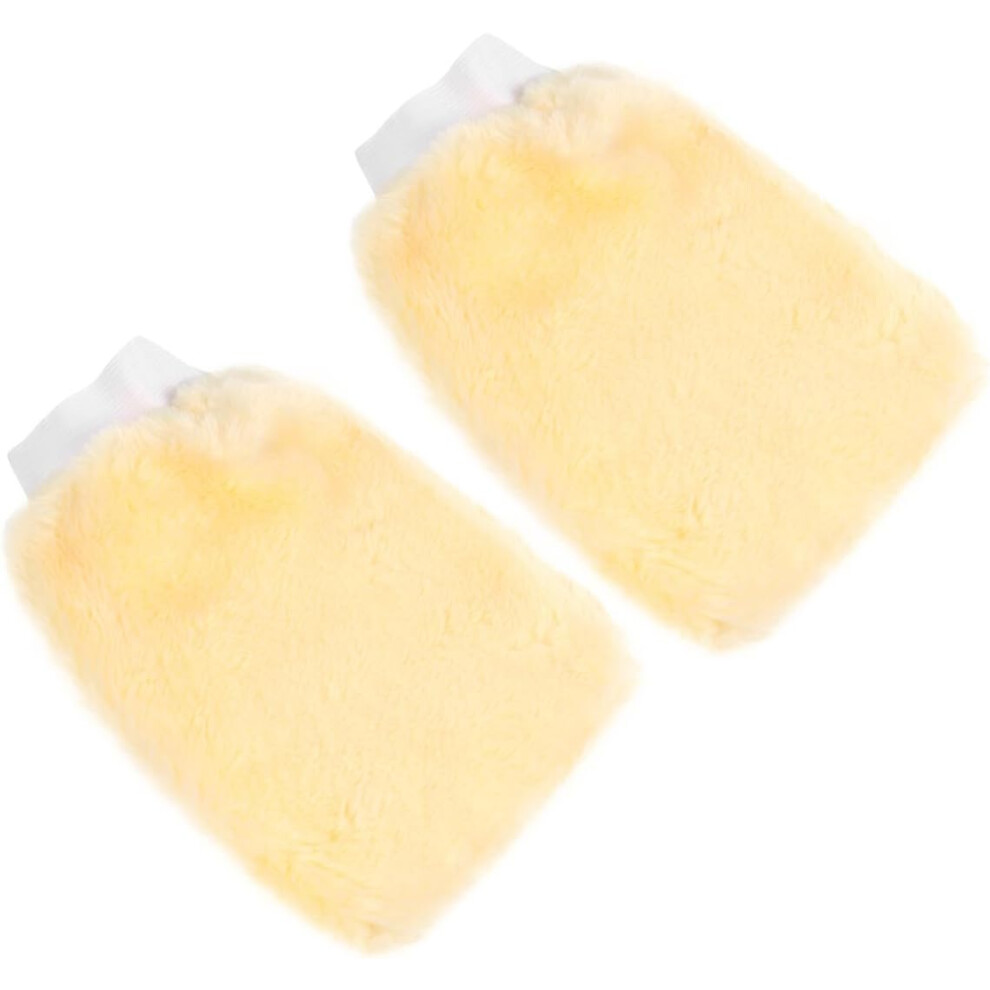 Double Sided Car Wash Gloves Lightweight Superfine Fiber Wool Mitt Safe And Scratch-Free 5455468535598