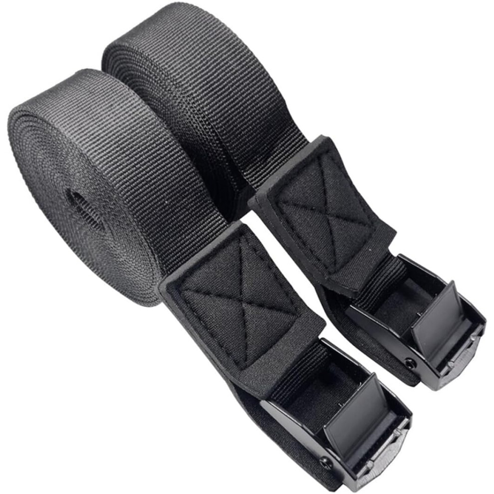 1 Pair Ratchet Cargo Tie-Down Straps With Cam Buckle For Kayak Canoe Sup Board Roof Rack 5455468531897