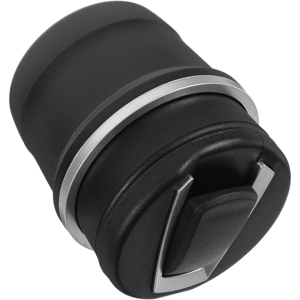 Portable Car Ashtray With Lid For Smokers, Plastic Automotive Ashtray Black 5455468465888