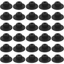 40 stuks bodemplaatmoerclips, kunststof auto-bevestigingsmiddelen voor bevestiging van motorbodemplaatpanelen