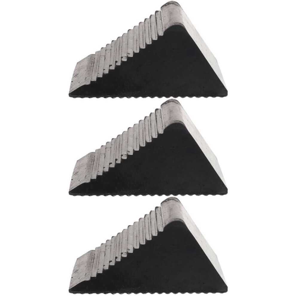 3Pcs Heavy Duty Rubber Wheel Chocks For Rvs And Trucks Anti-Slip Tire Blocks Portable Car Wheel Stoppers 5455468451164