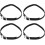 Pedal Fix Bands Pedal Toe Strap 4pcs Nylon Buckle Replacement Straps 1
