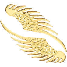 3D-Metall-Autoemblem-Set, goldene Adlerflügel-Embleme als selbstklebende Autoaufkleber, Karosserieaufkleber