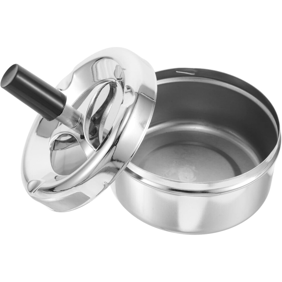 Rotating Ashtray Spinning Tray Metal Ashtray For Indoor And Outdoor Use Push Down Mechanism 5455468466359