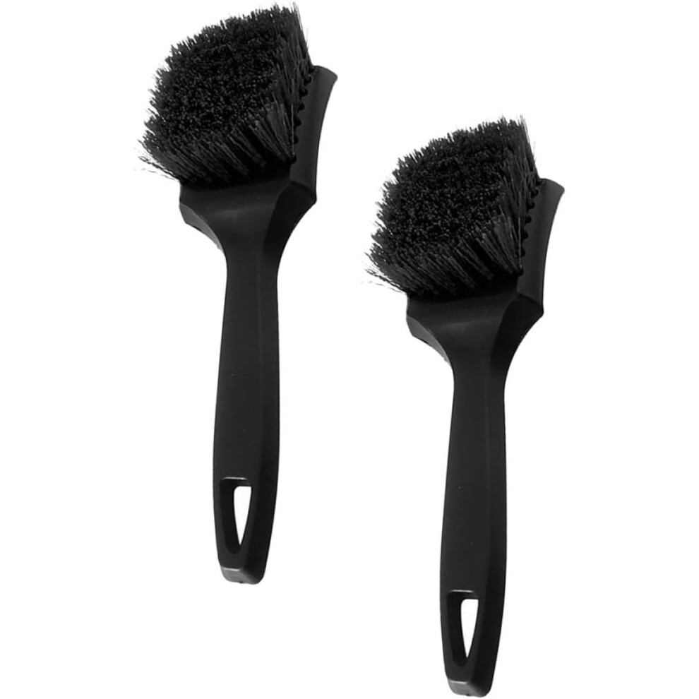 2Pcs Car Tire Cleaning Brush And Wheel Rim Cleaner Brush With Stiff Bristles 5455468534348