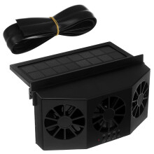 Ventilateur de voiture à énergie solaire avec triple sortie d'air - Ventilateur d'extraction pour véhicule