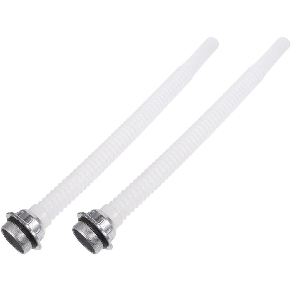2Pcs Car Oil Transfer Hose Aluminum Alloy Spout And 35Mm, Plastic For Vehicle Maintenance And Gasoline Handling 5455468539138