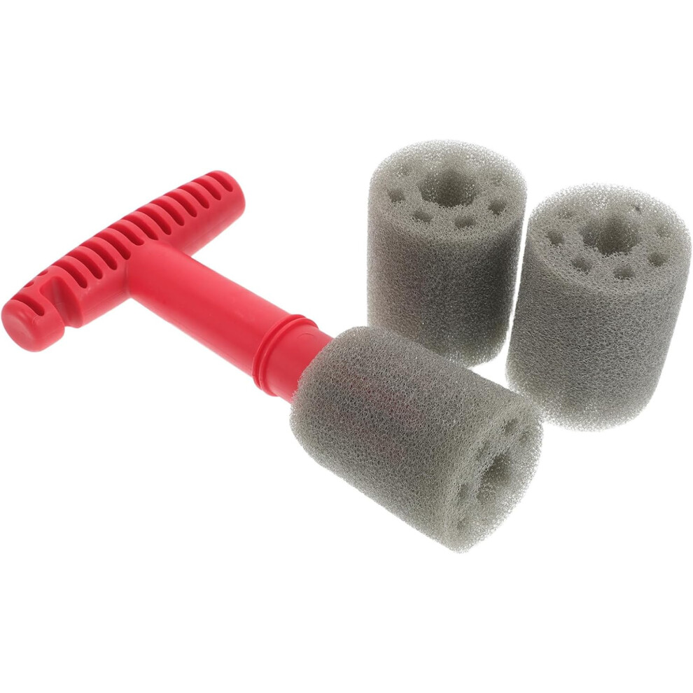 Car Wheel Lug Nut Brush With Handle, Steel Ring Cleaner Detailing Brush Kit 5455468533761