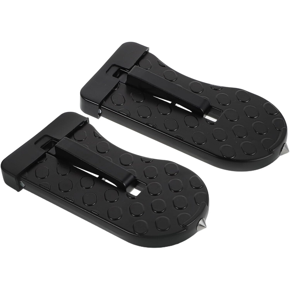 2Pcs Car Door Step Ladder With Hook For Suv And Truck Roof Entry, Folding Roof Pedal Stand Assist Footstep 5455468468216