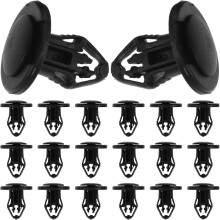 100pcs Black Plastic Retainer Clips for Car Bumper and Engine Guard Panel