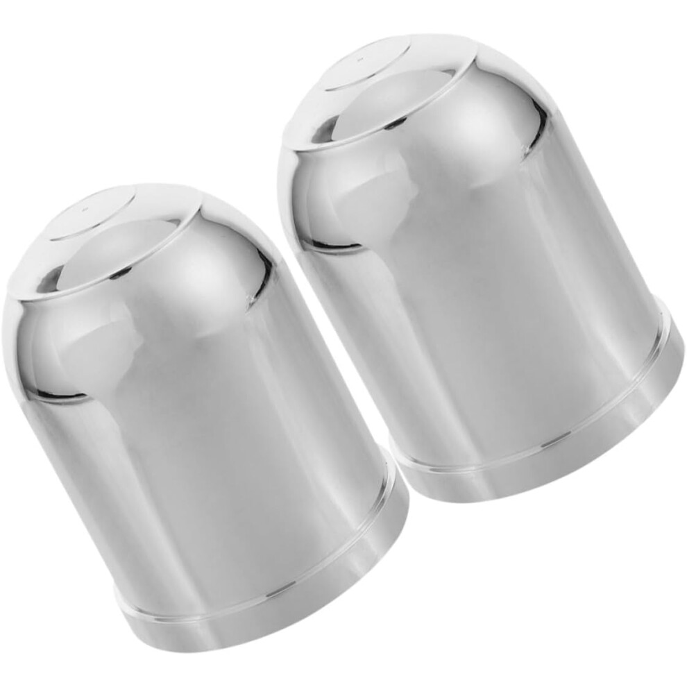 Trailer Hitch Tow Ball Cover 2Pcs Chrome Plated Plastic Protective Caps 5455468481215