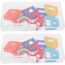 16 stuks kleurrijke siliconen sleutelkapjes, zachte sleutelidentificaties voor thuis en op kantoor, elastische hoesjes