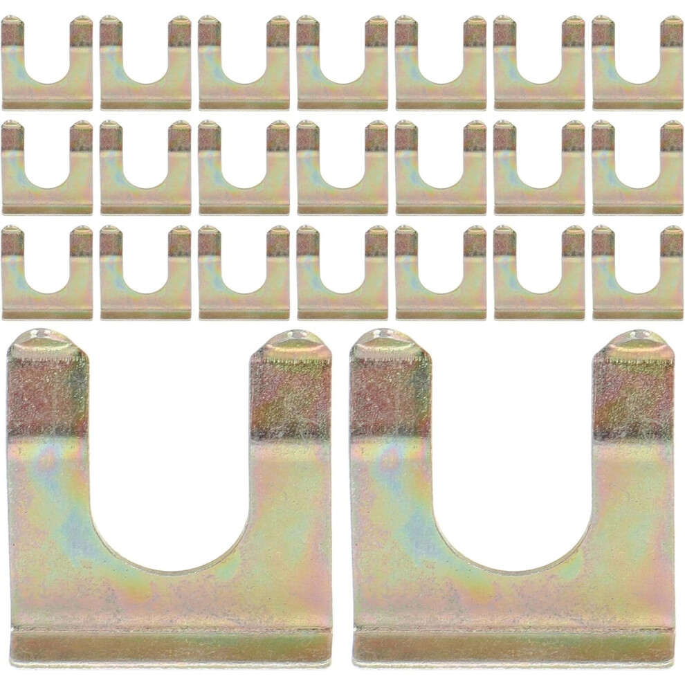 40Pcs Automotive Brake Line Retainer U Shaped Hose Bracket Clips Metal Retainers 5455468457586