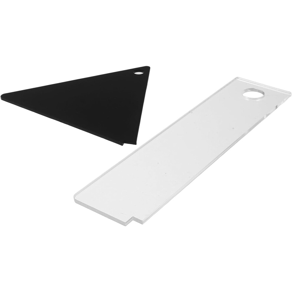 2Pcs Ski Wax Scraper Acrylic Tool For Snowboard Maintenance For Removing Extra Wax During Skiing 5455468532542