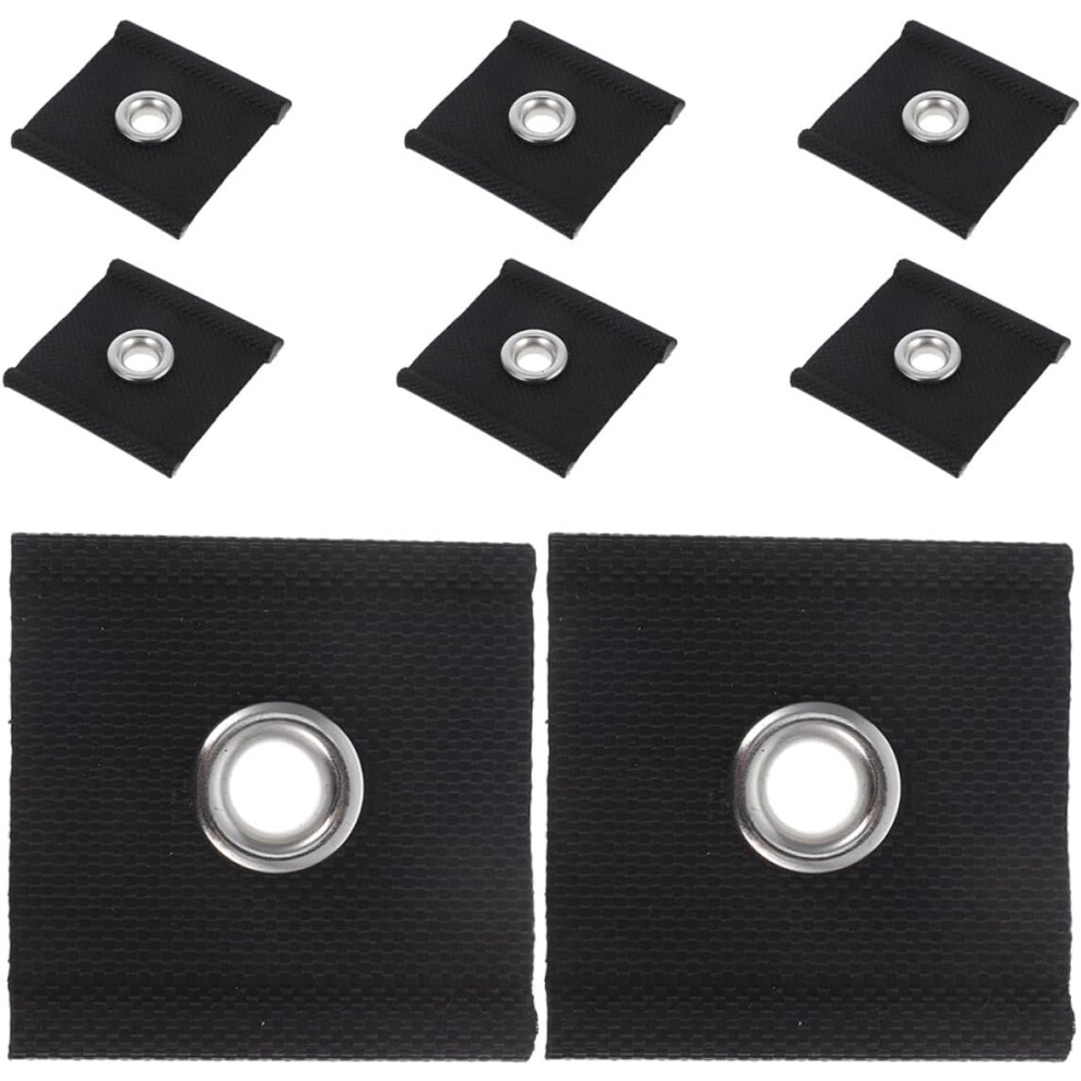 8Pcs Strong Awning Eyelets Hooks For Rv Shade Awning Piping Tubular Holes Black 5455468473371