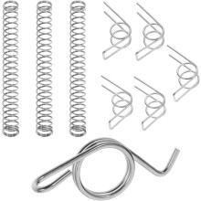 9pcs Motorcycle Spring Set 1.0X11Mm Double Torsion Springs 3.2X32X56Mm Torsion 0.8X8.5X76Mm Compression