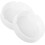 2pcs White Melamine Smoke Container Ashtrays with Ample Capacity and Easy to Clean Features 1