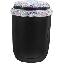 Car Ashtray LED Light Indicator Smokeless Design Windproof Trash Can for Auto Car Use