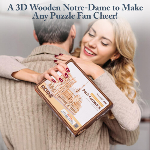 Rolife Paris Cathedral 3D Wooden Puzzle 1