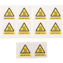 10 Stück Hochtemperatur-Warnaufkleber, 30 x 30 mm, hitzebeständig, Verbrühungsgefahr