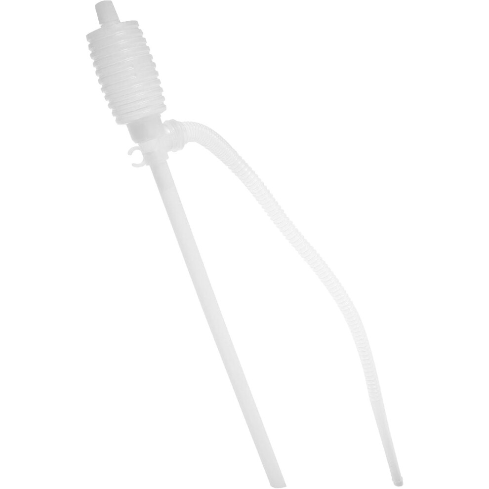 Manual Plastic Gasoline Transfer Pump Hand Siphon Oil Fuel Pump For Automotive Garage Use White 5455468464782