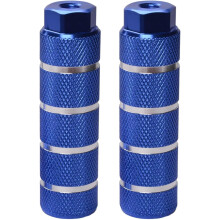 Hinterachs-Fußhebelpaar für Mountainbikes, robustes, langes Design, blaue Ausführung, großes Loch