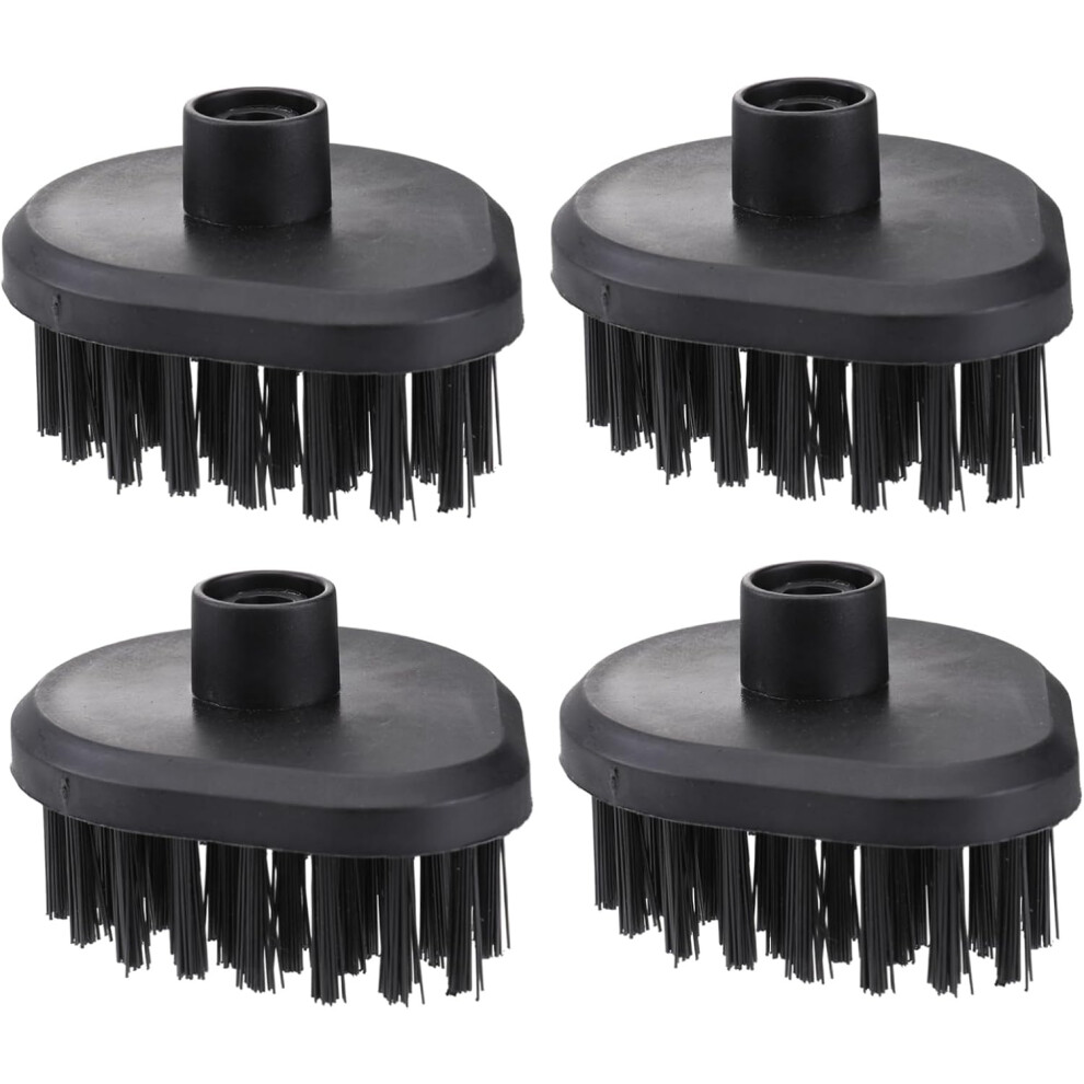 4Pcs Steam Cleaner Brush Multi-Purpose Household Cleaning Brushes Black 5455468455018