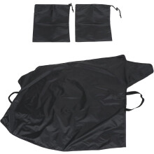 Set di coperture antineve per auto con protezione per parabrezza anteriore con rivestimento argentato e coperture per specchietti retrovisori.