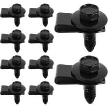 Set van 20 autoschroefclips en U-vormige metalen bumpermoerklemmen