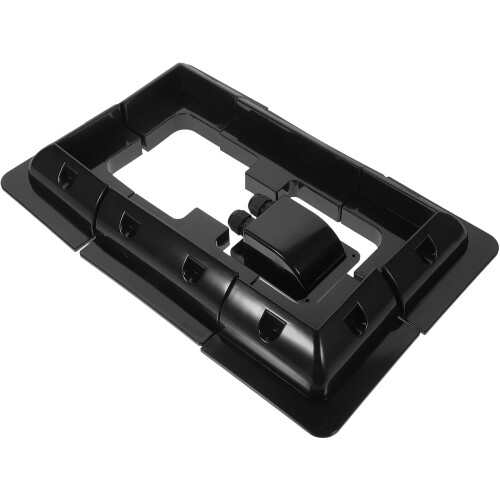 Solar Panel Mounting Brackets for RV Trailers 7pcs Black Solar Module Support Stand Kit