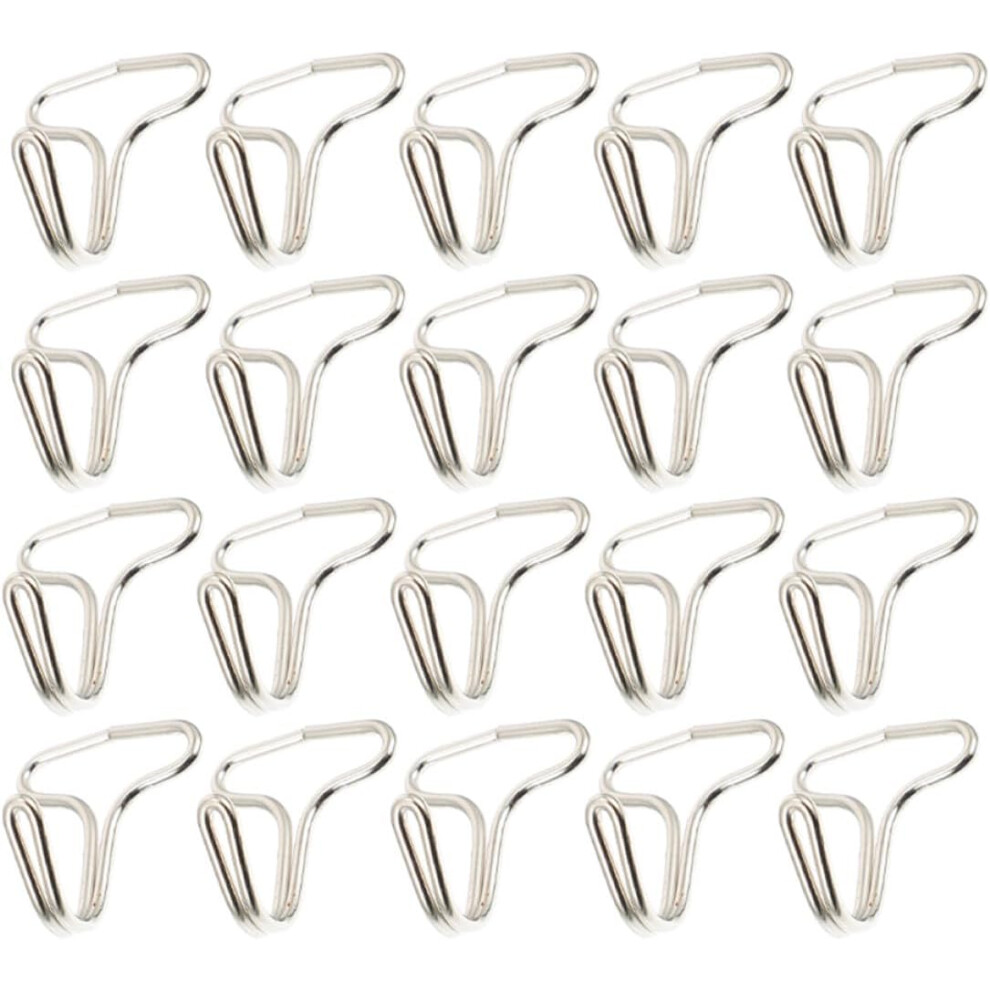 200Pcs Car Seat Cover Hooks Clips Metal Car Seat Fixing Hooks For Installation Headrest Cover Hanger Silver 5455468469084