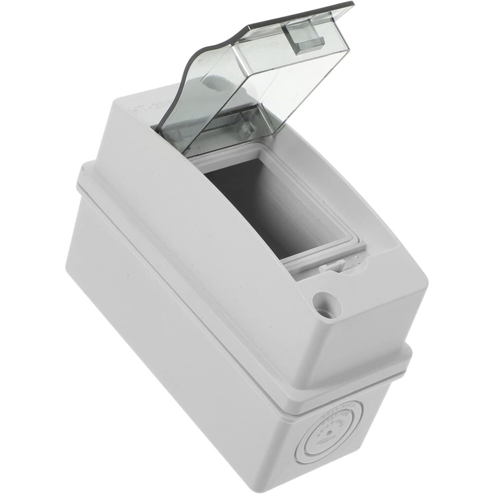 Power Distribution Electrical Box 2-Way Consumer Unit With Ip65 Waterproof Cover Weatherproof Junction Box White 5455468473661