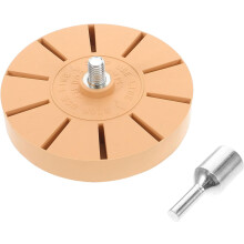 88mm Rubber Eraser Wheel with Holes for Drill, Automotive Decal and Adhesive Remover Tool