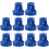 10pcs Blue Plastic Oxygen Cylinder Valve Caps – Replacement Protective Dust Covers for Scuba Diving 1